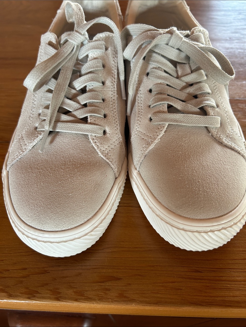 Quince Italian Suede Everyday Sneaker, cream, 9 - Picture 6 of 9